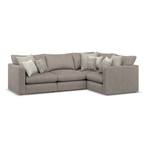 Elston 4 Seat Modular Left Hand Corner Sofa in Penny Clay Fabric - Group 2