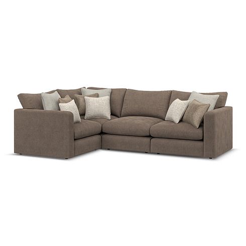 Elston 4 Seat Modular Right Hand Corner Sofa in Penny Burrow Fabric - Group 2