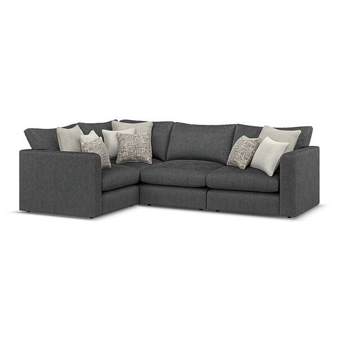 Elston 4 Seat Modular Right Hand Corner Sofa in Penny Whisp Fabric - Group 2