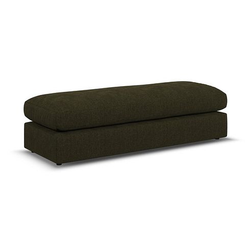 Elston Large Fender Footstool in Penny Forest Fabric