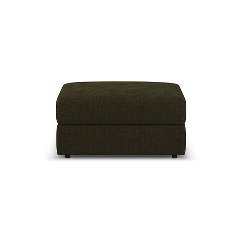 Elston Storage Footstool in Penny Forest Fabric