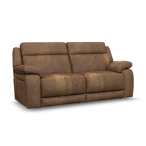 Emerson 3 Seater Sofa in Ranch Brown Fabric