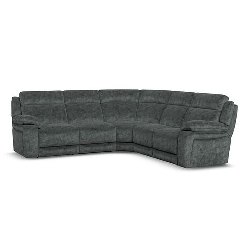 Emerson Large Corner Sofa in Dapple Grey Fabric