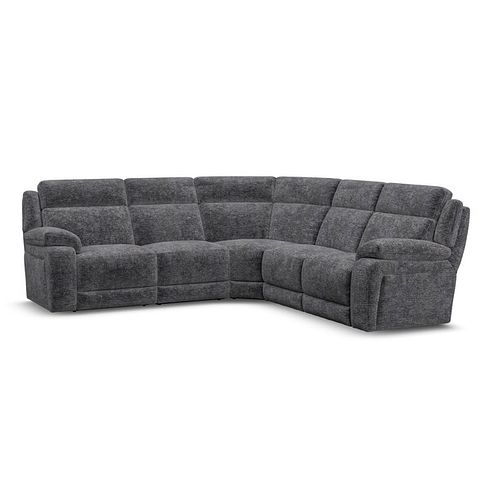 Emerson Large Corner Sofa in Luxe Charcoal Fabric
