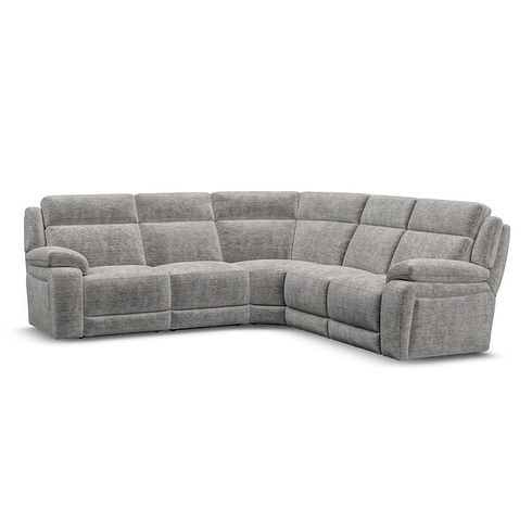 Emerson Large Corner Sofa in Luxe Grey Fabric