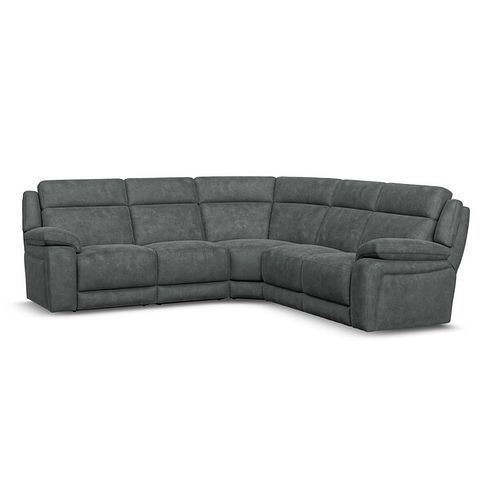 Emerson Large Corner Sofa in Miller Grey Fabric