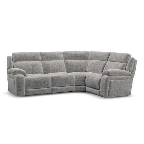 Emerson Left Hand Corner Sofa in Luxe Grey Fabric