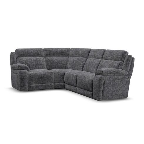 Emerson Right Hand Corner Sofa in Luxe Charcoal Fabric