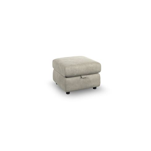Emerson Storage Footstool in Miller Taupe Fabric