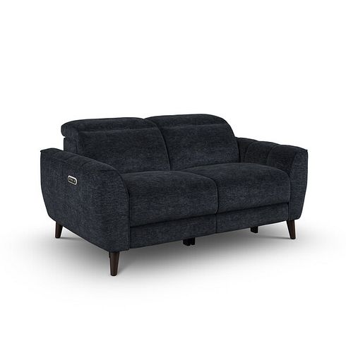 Emilia 2 Seater Electric Recliner Sofa with Power Ratchet Headrests in Montreal Denim Fabric