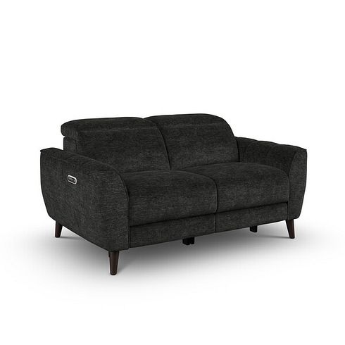 Emilia 2 Seater Electric Recliner Sofa with Power Ratchet Headrests in Montreal Slate Fabric
