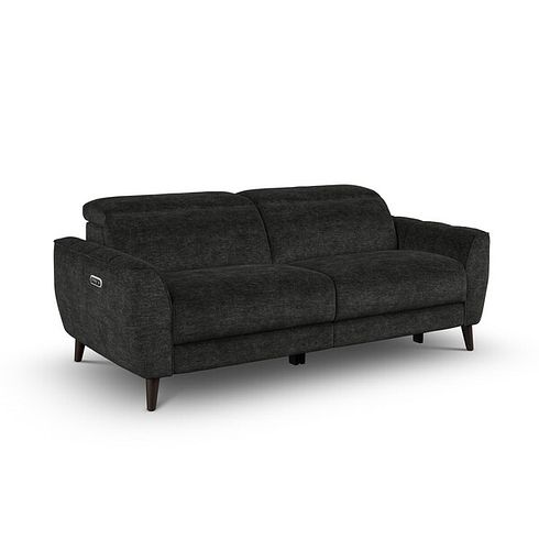 Emilia 3 Seater Electric Recliner Sofa with Power Ratchet Headrests in Montreal Slate Fabric
