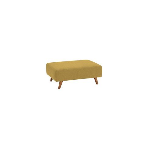 Evie Accent Footstool in Plain Lime Fabric