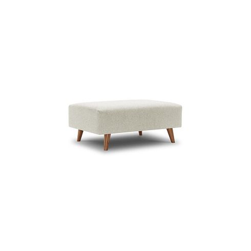 Evie Footstool in Rosa Collection Sand Fabric