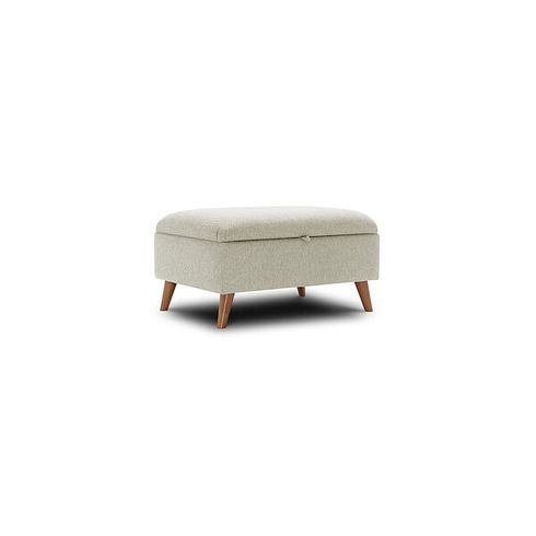 Evie Storage Footstool in Rosa Collection Sand Fabric