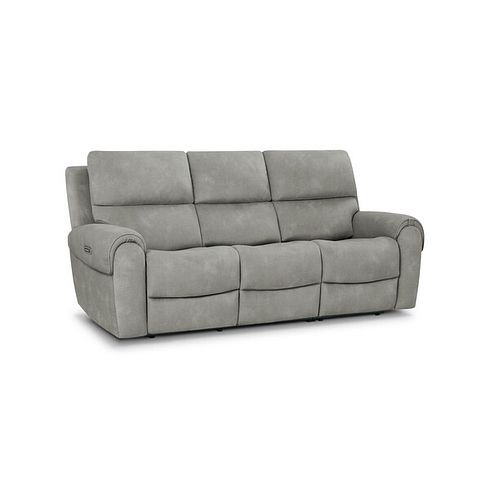 Ezra 3 Seater Electric Recliner in Dexter Stone Fabric