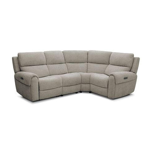 Ezra Group 2 Electric Recliner - Left Hand in Hopsack Linen Fabric