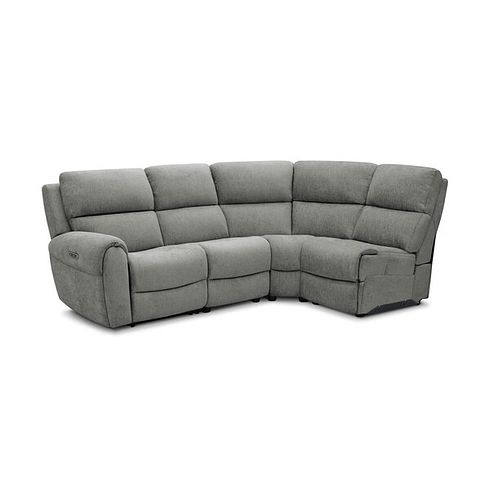 Ezra Group 4 Electric Recliner in Darwin Mushroom Fabric