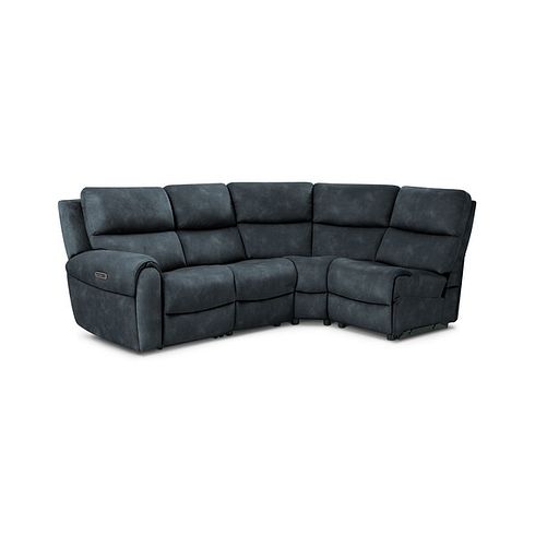 Ezra Group 4 Electric Recliner with Power Headrest & Lumbar Support in Dexter Shadow Fabric