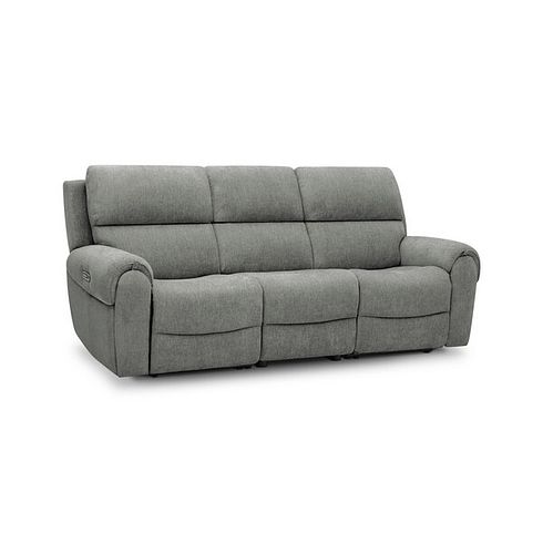 Ezra Group 9 Electric Recliner with Power Headrest & Lumbar Support in Darwin Mushroom Fabric