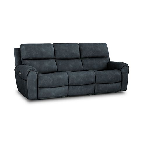 Ezra Group 9 Electric Recliner with Power Headrest & Lumbar Support in Dexter Shadow Fabric