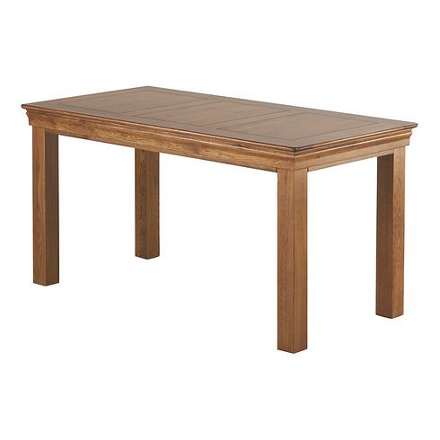 French Farmhouse Rustic Solid Oak 4ft x 2ft6 Dining Table