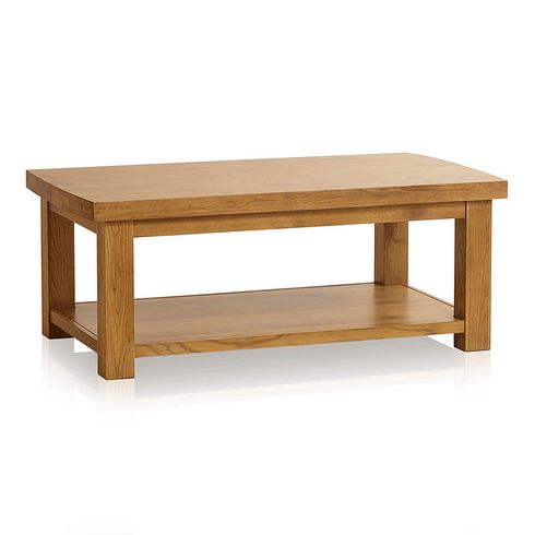 Hercules Rustic Solid Oak Large Coffee Table