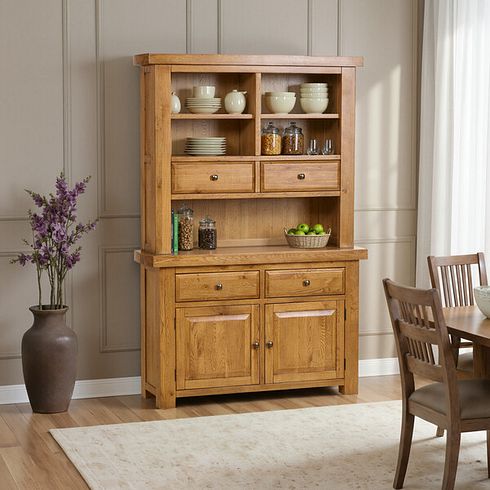 Hercules Rustic Solid Oak Small Dresser
