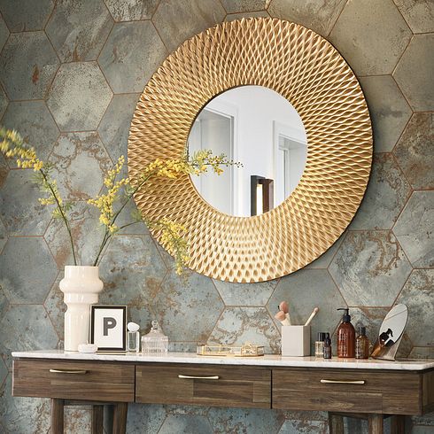 Evelyn Wall Mirror - Gold