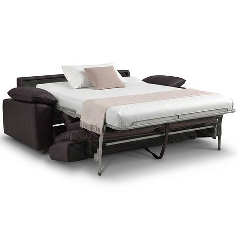 Goodwood 3 Seater Sofa Bed in Brown Leather