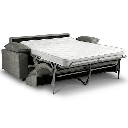 Goodwood 3 Seater Sofa Bed in Plush Charcoal Fabric