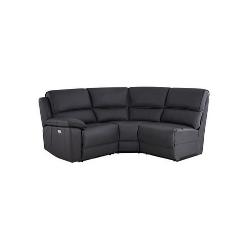Goodwood Electric Reclining Modular Group 6 in Black Leather