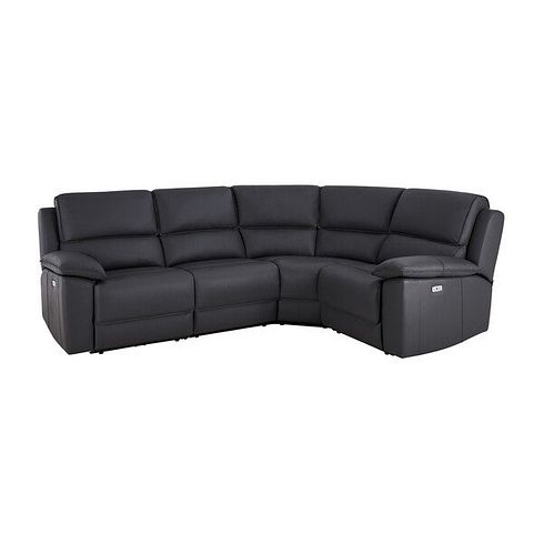 Goodwood Electric Reclining Modular Group 2 in Black Leather