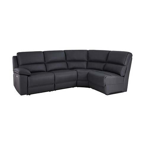 Goodwood Electric Reclining Modular Group 4 in Black Leather