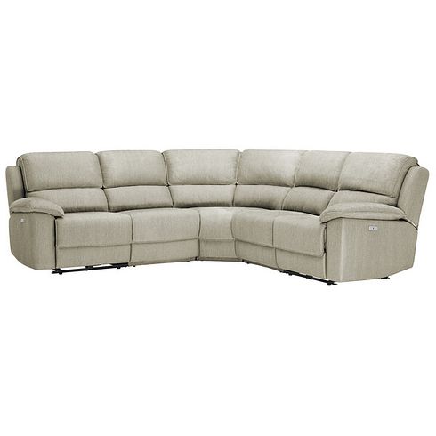 Goodwood Electric Reclining Modular Group 3 in Plush Beige Fabric