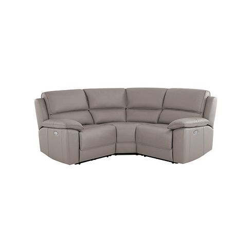 Goodwood Electric Reclining Modular Group 1 in Light Grey Leather