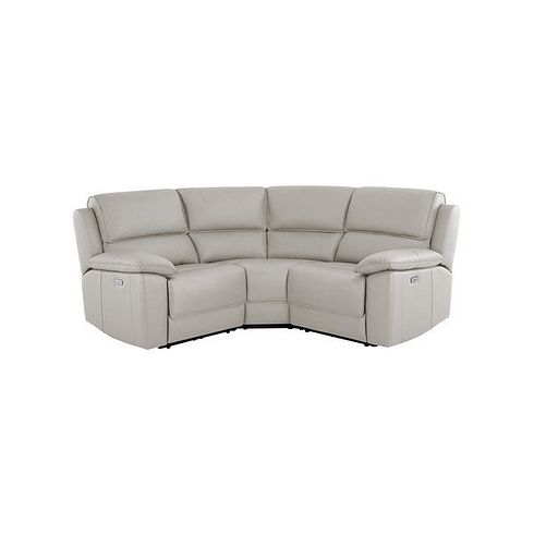 Goodwood Electric Reclining Modular Group 1 in Off White Leather