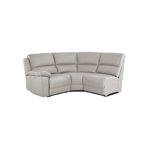 Goodwood Electric Reclining Modular Group 6 in Off White Leather