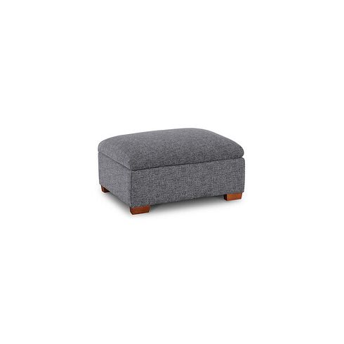 Goodwood Storage Footstool in Santos Steel