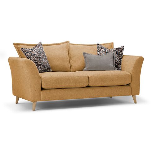 Hoxley 3 Seater Sofa in Leo Mustard fabric