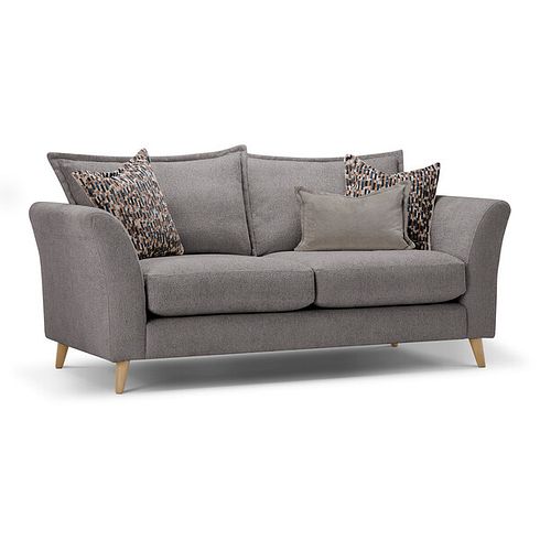 Hoxley 3 Seater Sofa in Leo Truffle fabric