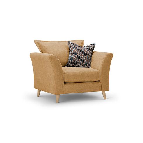 Hoxley Armchair in Leo Mustard fabric