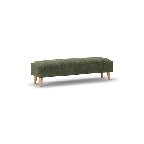 Hoxley Bench Footstool in Leo Forest fabric