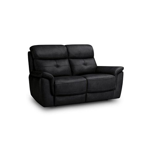 Iver 2 Seater Sofa in Odyssey Black Leather