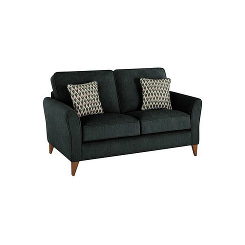 Jasmine 2 Seater Sofa in Orkney Fabric - Forest with Newton Forest Scatters
