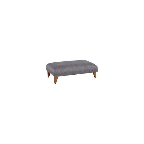 Jasmine Footstool in Orkney Grey Fabric