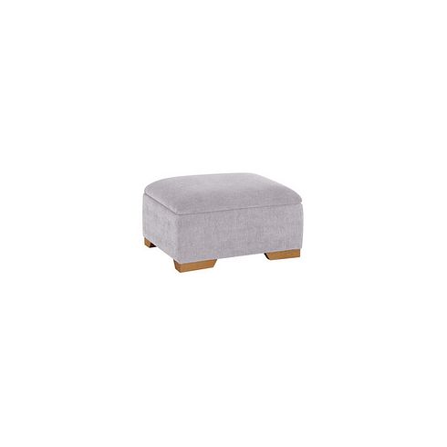 Jasmine Storage Footstool in Orkney Natural Fabric