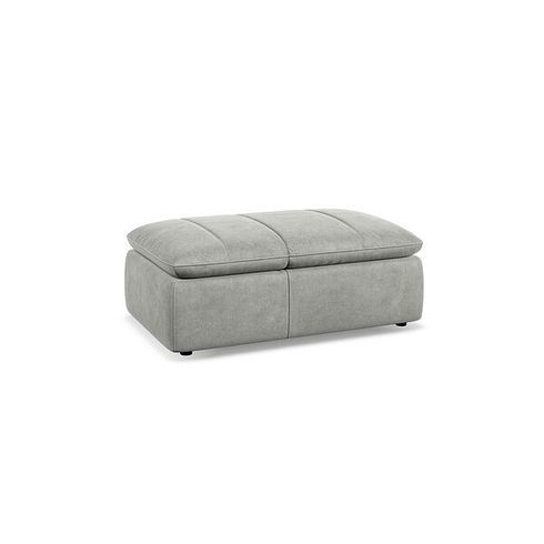 Juliette Storage Footstool Chair in Billy Joe Dove Grey Fabric