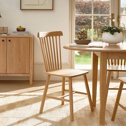 Kingham Natural Oak Spindle Chair