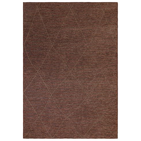Lattice Rug 160 x 230cm - Terracotta